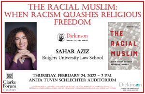 Poster for Sahar Aziz's Program - The Racial Muslim