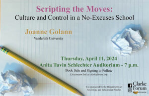 Joanne Golann Poster for Scripting Moves lecture