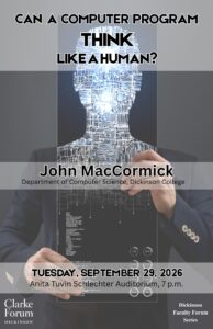 Poster for John MacCormick's program