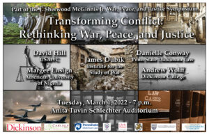 War Peace Justice Event Poster