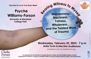 Poster for Psyche Williams Forson event