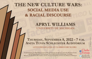 Poster for Apryl Williams Event
