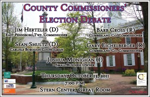 commissioners debate poster